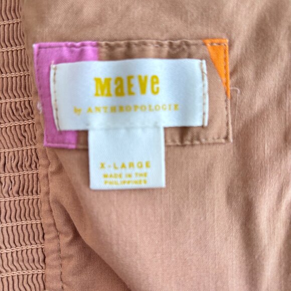 Anthropologie Maeve Floral Strapless Belted Midi Dress - Picture 10 of 10